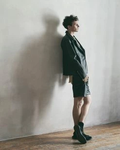 SENTIENT Astral Aten Desserto® Cactus Leather Vegan Biker Jacket | Black