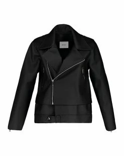 SENTIENT Astral Nanna Desserto® Cactus Leather Vegan Biker Jacket | Black Clothing