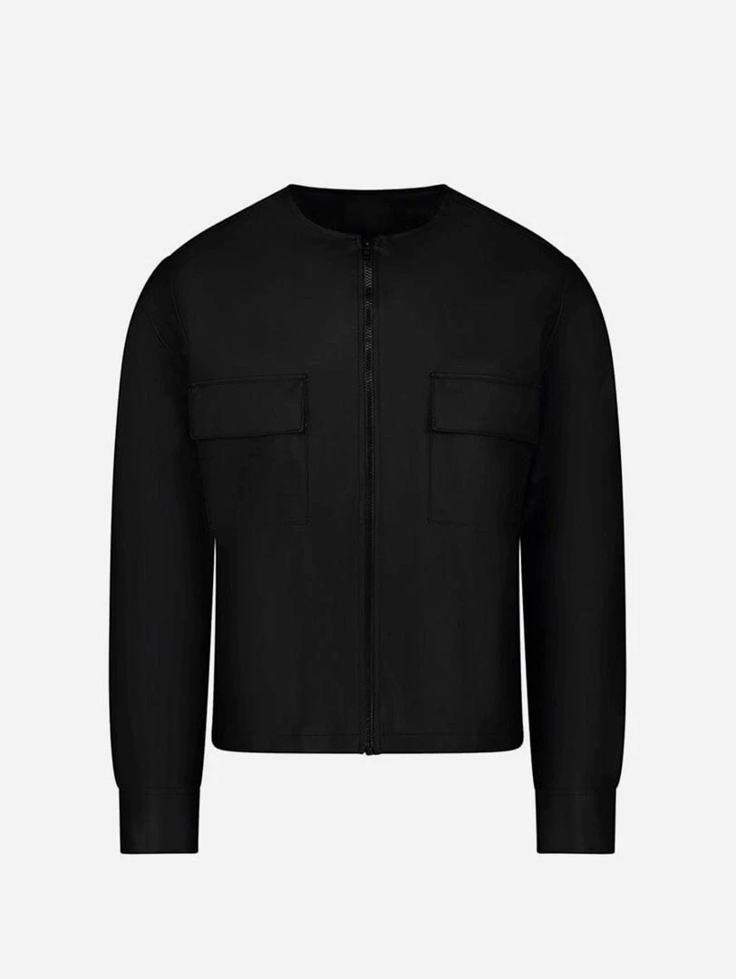 SENTIENT Opuntia Desserto® Cactus Leather Vegan Over Shirt | Black Clothing 3 SENTIENT Opuntia Desserto® Cactus Leather Vegan Over Shirt | Black Clothing