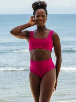 SEPTEMBER Clothing Eden ECONYL® Bikini Top | Plum