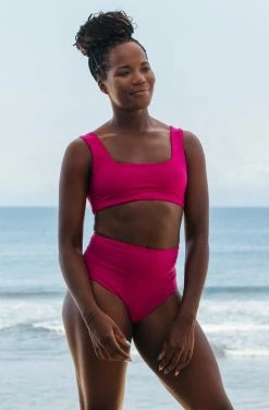 SEPTEMBER Clothing Eden ECONYL® Bikini Top | Plum