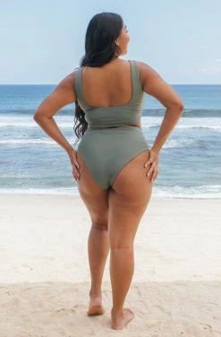 SEPTEMBER Clothing Jane ECONYL® Reversible Bikini Top | Army Green/Forest Green 13 SEPTEMBER Clothing Jane ECONYL® Reversible Bikini Top | Army Green/Forest Green