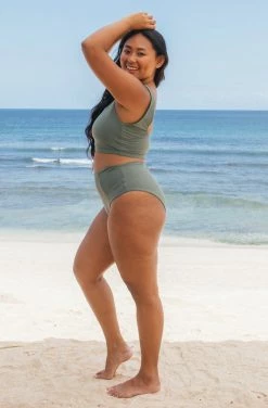 SEPTEMBER Clothing Jane ECONYL® Reversible Bikini Top | Army Green/Forest Green 14 SEPTEMBER Clothing Jane ECONYL® Reversible Bikini Top | Army Green/Forest Green