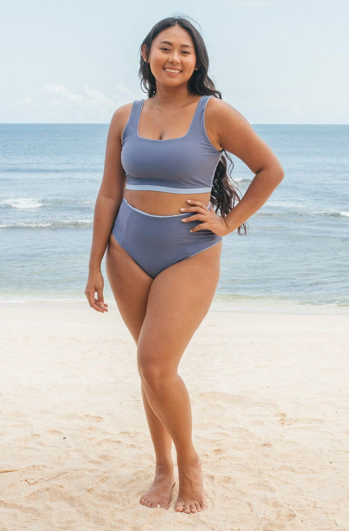 SEPTEMBER Clothing Jane ECONYL® Reversible Bikini Top | Sky Blue/Glacial Blue 6 SEPTEMBER Clothing Jane ECONYL® Reversible Bikini Top | Sky Blue/Glacial Blue