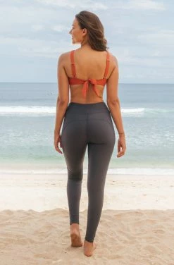 SEPTEMBER Lori ECONYL® Bikini Top | Burnt Sienna Clothing