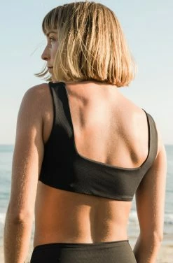 SEPTEMBER Clothing Mason ECONYL® Bikini Top | Black Eco Rib 8 SEPTEMBER Clothing Mason ECONYL® Bikini Top | Black Eco Rib