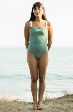 SEPTEMBER Clothing Paris ECONYL® One Piece Swimsuit | Army Green