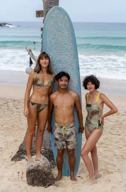 SEPTEMBER Greenough Japanese Nylon Unisex Boardshorts | Sea Foam Camo Pint Clothing