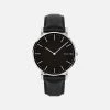 Solios Solar Watch With Black & Silver Dial | Black Vegan Leather Strap Accessories