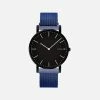 Solios Accessories Solar Watch With Black Dial | Blue Mesh Strap 2 Solios Accessories Solar Watch With Black Dial | Blue Mesh Strap