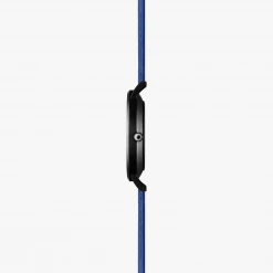 Solios Solar Watch With Black Dial | Blue Vegan Leather Strap Accessories