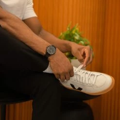 Solios Solar Watch With Black Dial | Blue Vegan Leather Strap Accessories