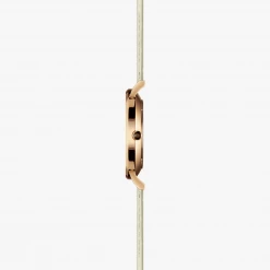 Solios Solar Watch With Black & Rose Gold Dial | Cream Vegan Leather Strap 15 Solios Solar Watch With Black & Rose Gold Dial | Cream Vegan Leather Strap