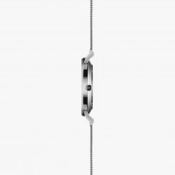 Solios Solar Watch With Black & Silver Dial | Silver Mesh Strap 15 Solios Solar Watch With Black & Silver Dial | Silver Mesh Strap