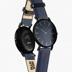 MRKNTN X SOLIOS Solar Watch With Black Dial | Blue Dino Vegan Leather Strap Accessories