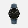 MRKNTN X SOLIOS Solar Watch With Black Dial | Blue Dino Vegan Leather Strap Accessories