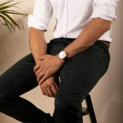 Solios Accessories Solar Watch With White & Rose Gold Dial | Cream Vegan Leather Strap 18 Solios Accessories Solar Watch With White & Rose Gold Dial | Cream Vegan Leather Strap