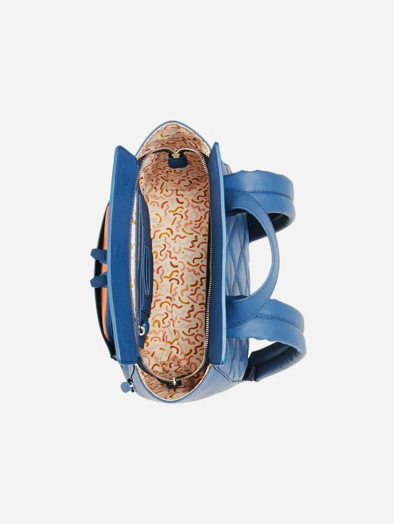 Soybean Bags Courage Versatile Vegan Leather Backpack | Blue 5 Soybean Bags Courage Versatile Vegan Leather Backpack | Blue