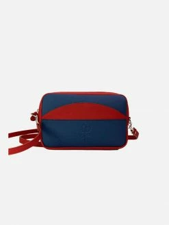 Soybean Bags Spirit Vegan Leather Crossbody Bag | Red And Blue