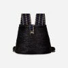 Stelar Celebes Handwoven Atta Vegan Backpack | Black Bags