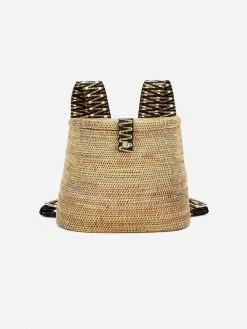 Stelar Celebes Handwoven Atta Vegan Backpack | Natural