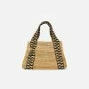 Stelar Bags Manado Handwoven Atta Vegan Small Oval Handbag | Natural