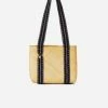 Stelar Bags Mentawai Handwoven Bamboo Vegan Small Tote Bag | Natural