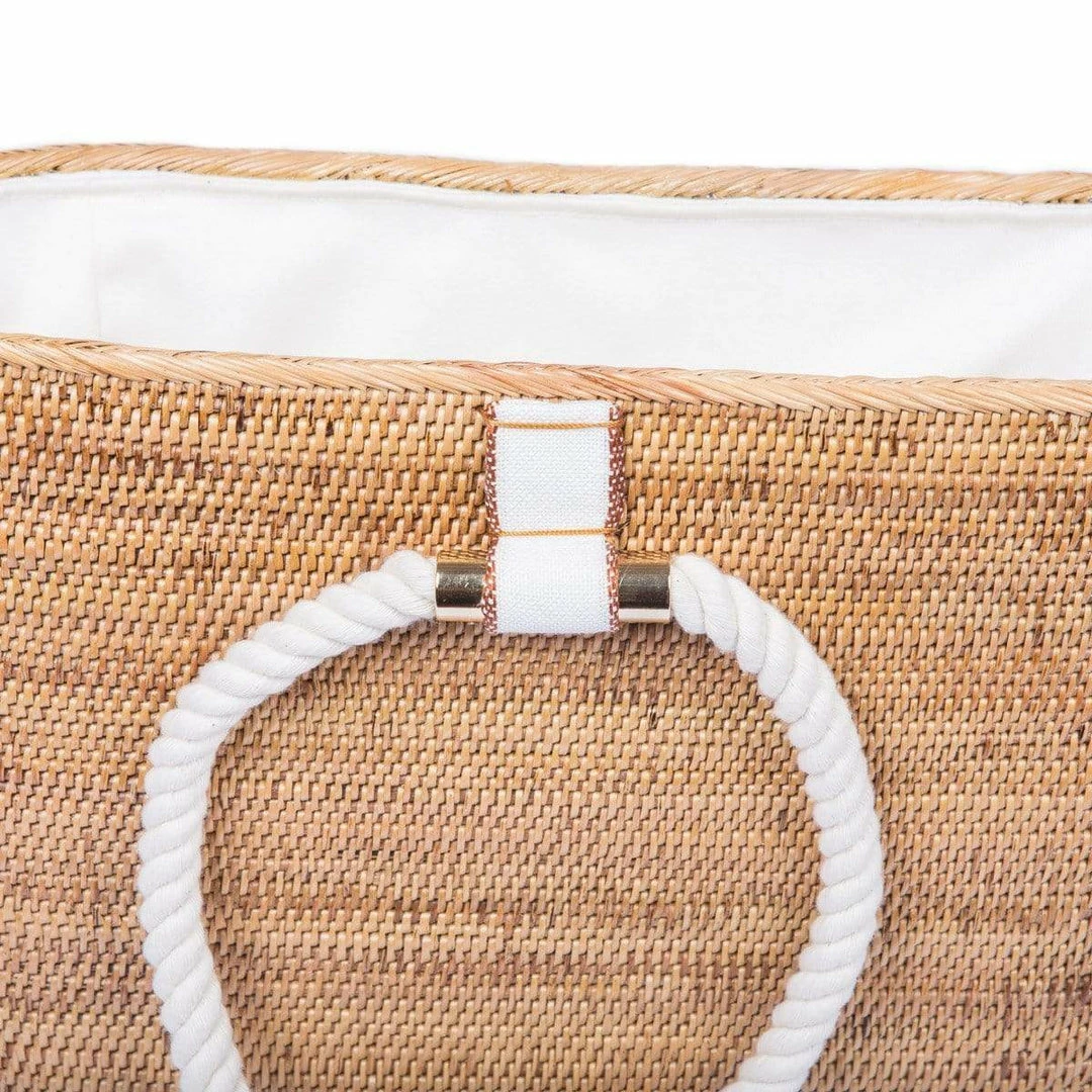 Stelar Morotai Handwoven Atta Vegan Tote Bag | Natural & White Bags 5 Stelar Morotai Handwoven Atta Vegan Tote Bag | Natural & White Bags