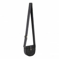 Stelar Peleng Handwoven Atta Vegan Satchel | Black Bags