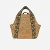 Stelar Bags Poso Handwoven Atta Vegan Small Shopper Bag | Natural & Black