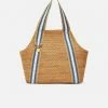 Stelar Poso Handwoven Atta Vegan Small Shopper Bag | Natural & Blue Stripe Bags 2 Stelar Poso Handwoven Atta Vegan Small Shopper Bag | Natural & Blue Stripe Bags