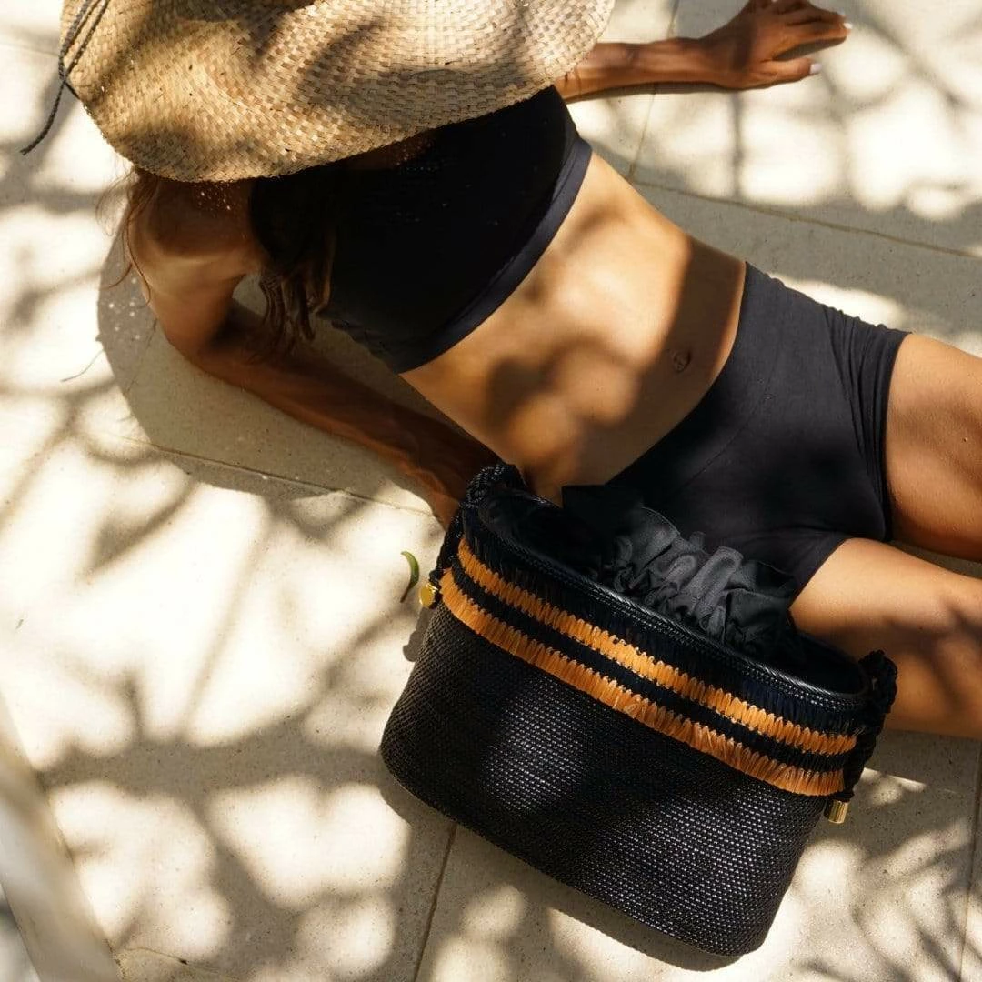 Stelar Seseh Handwoven Atta Vegan Tote Bag | Black Bags 4 Stelar Seseh Handwoven Atta Vegan Tote Bag | Black Bags