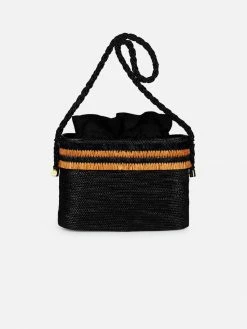 Stelar Seseh Handwoven Atta Vegan Tote Bag | Black Bags