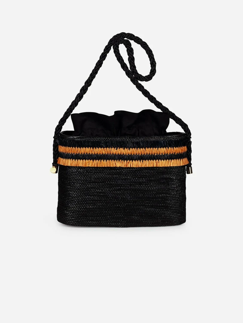 Stelar Seseh Handwoven Atta Vegan Tote Bag | Black Bags 3 Stelar Seseh Handwoven Atta Vegan Tote Bag | Black Bags