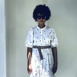 Stelar Accessories Sunda Handwoven Jacquard Vegan Belt | Black & Gold