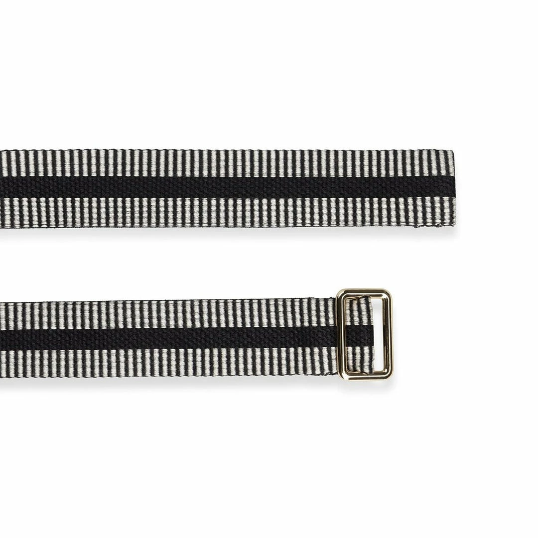 Stelar Accessories Sunda Handwoven Jacquard Vegan Belt | Black & White 5 Stelar Accessories Sunda Handwoven Jacquard Vegan Belt | Black & White