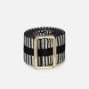 Stelar Accessories Sunda Handwoven Jacquard Vegan Belt | Black & White
