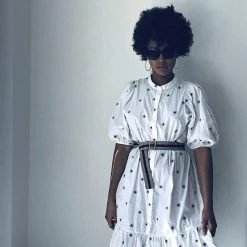 Stelar Accessories Sunda Handwoven Jacquard Vegan Belt | Black & White