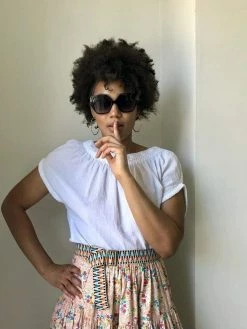 Stelar Accessories Sunda Handwoven Jacquard Vegan Belt | Turquoise & Coral