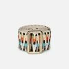 Stelar Accessories Sunda Handwoven Jacquard Vegan Belt | Turquoise & Coral 2 Stelar Accessories Sunda Handwoven Jacquard Vegan Belt | Turquoise & Coral