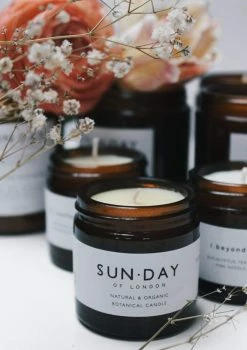 Sun.day Of London Luxury Mini Vegan Candle | Multiple Scents 60 Ml