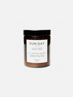 Sun.day Of London Women's Vegan Gifts Under £30 Luxury Vegan Candle | Rooftop Garden 180ml