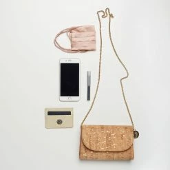 Svala Didi Cork Vegan Mini Clutch | Gold Speckled