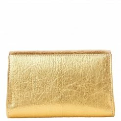 Svala Didi Pinatex® Vegan Leather Mini Clutch | Metallic Gold Bags