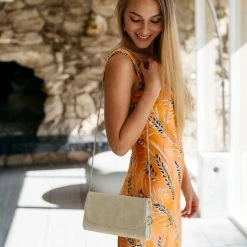 Svala Didi Vegan Leather Clutch | Cream Bags