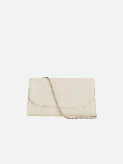 Svala Didi Vegan Leather Clutch | Cream Bags