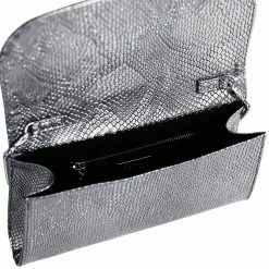 Svala Bags Didi Vegan Leather Clutch | Silver