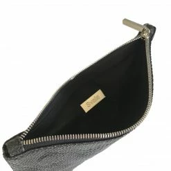 Svala Bags Eva Vegan Leather Foldover Clutch | Black