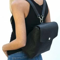 Svala Gemma Piñatex Vegan Leather Backpack | Black Bags 11 Svala Gemma Piñatex Vegan Leather Backpack | Black Bags