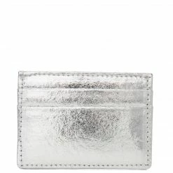 Svala Mia Pinatex® Vegan Leather Card Case | Metallic Silver Accessories